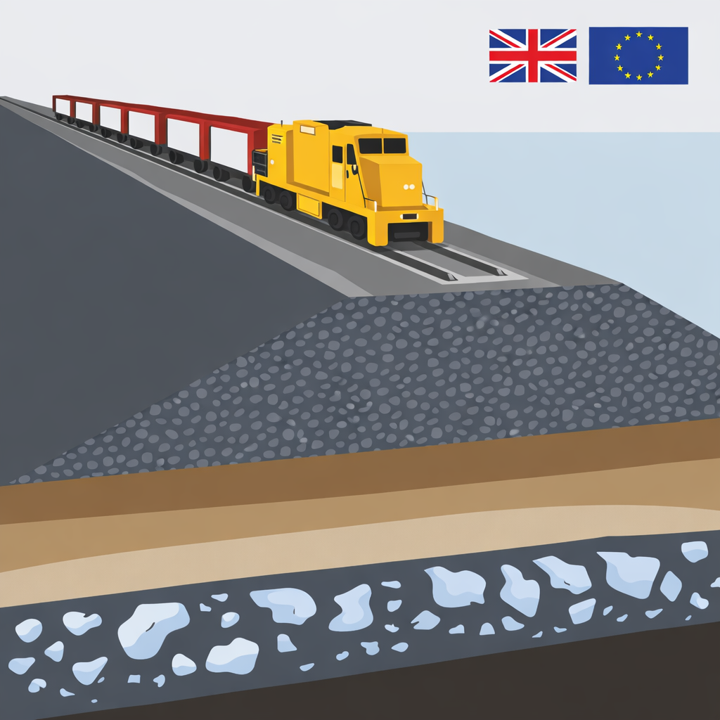 Europe (EU/GB): Earthworks/Formation with UIC 719, EN 16907 + Eurocode 7; Platforms via PRM/INF TSI TNR-RL-CIV-I-118-2025-EN
