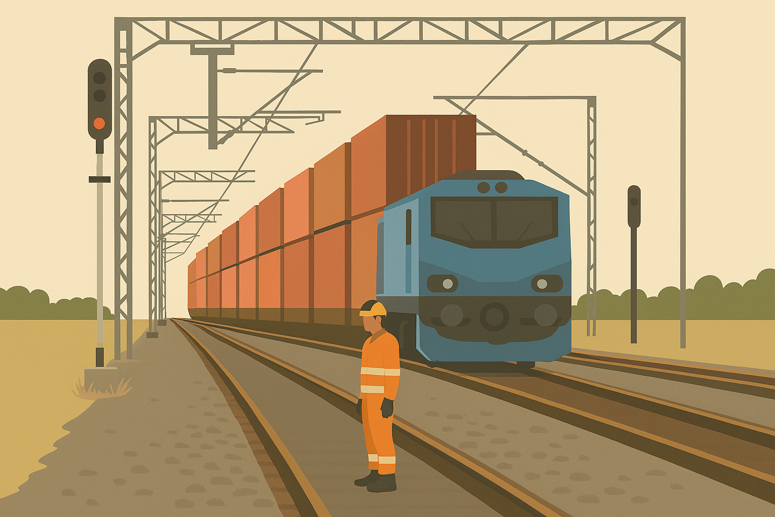Heavy‑Haul Electrification: Current Capacity, Voltage Drop & Autotransformer Network Design TNR-RL-ELE-I-150-2025-EN