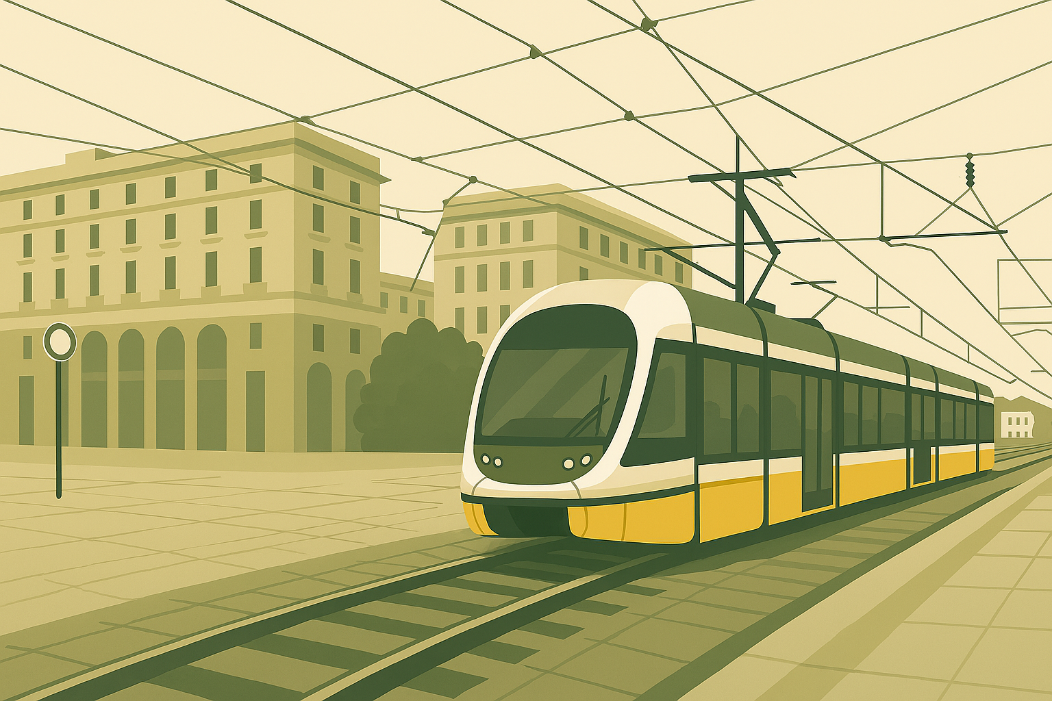 Tram/LRT OLE in Streets: Clearances, Aesthetic Portals & Public‑Realm Safety TNR-RL-ELE-I-155-2025-EN