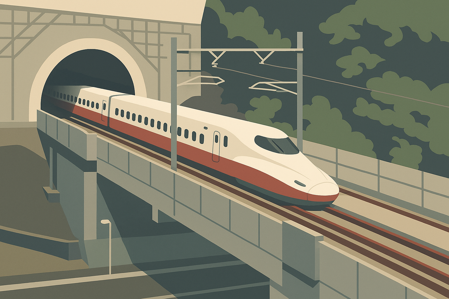 Japan (RTRI/JIS): High‑Speed OCL Installation Accuracy & Rigid Conductor Transitions in Tunnels TNR-RL-ELE-I-173-2025-EN